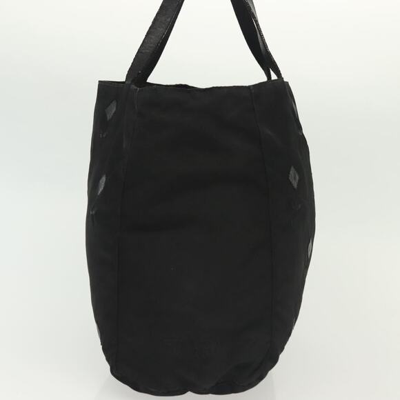 PRADA Hand Bag Nylon Black Silver - Picture 5 of 13